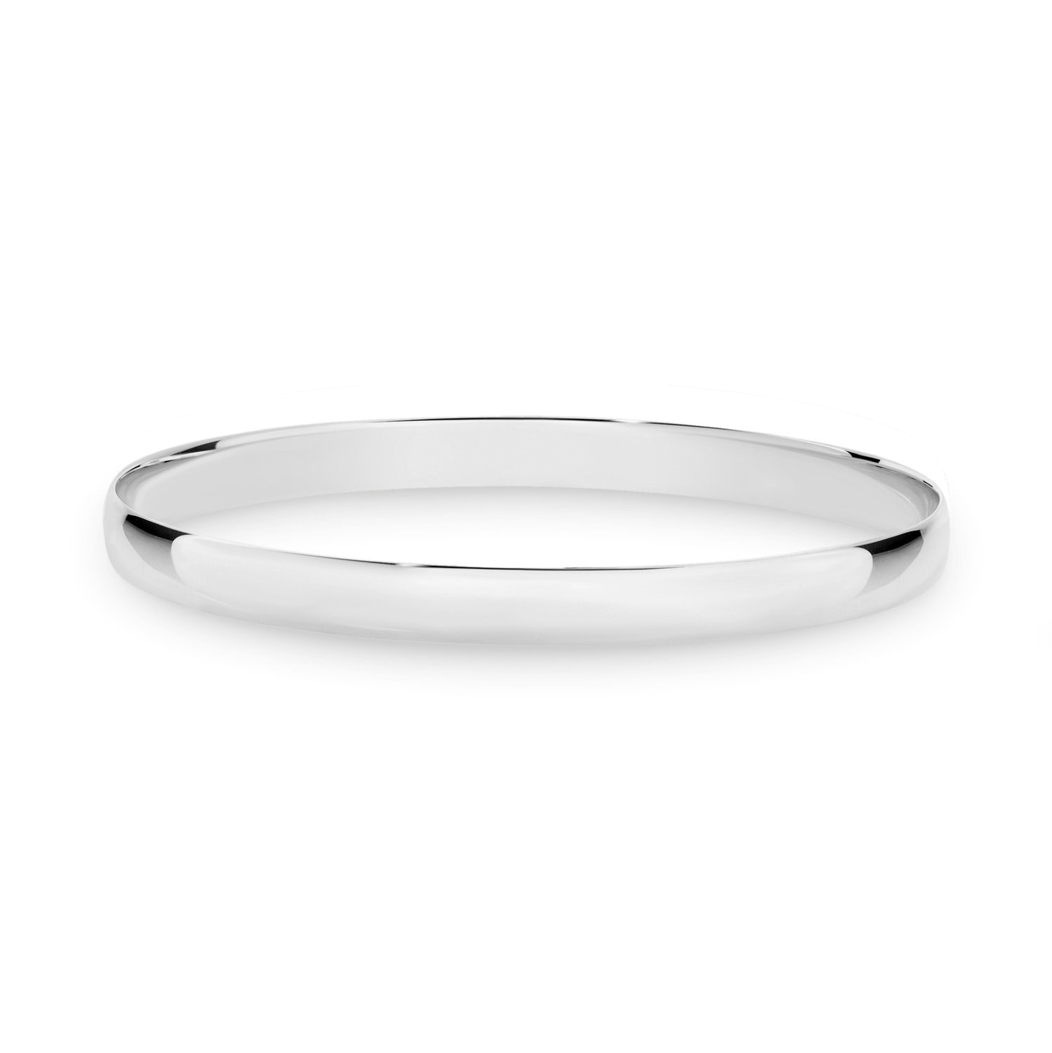 Silver COmfort Curve Bangle_0