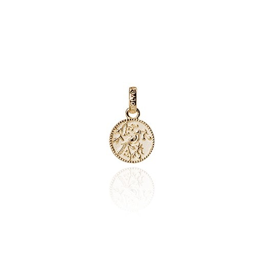 Gold Vermeil Tui Coin Pendant_0