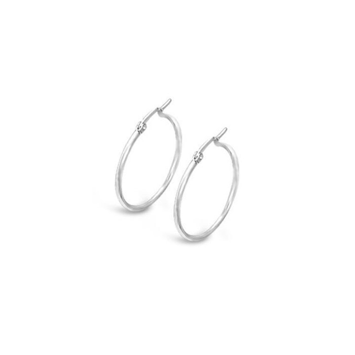 Stainless Steel Hoop Earrings 40mm_0