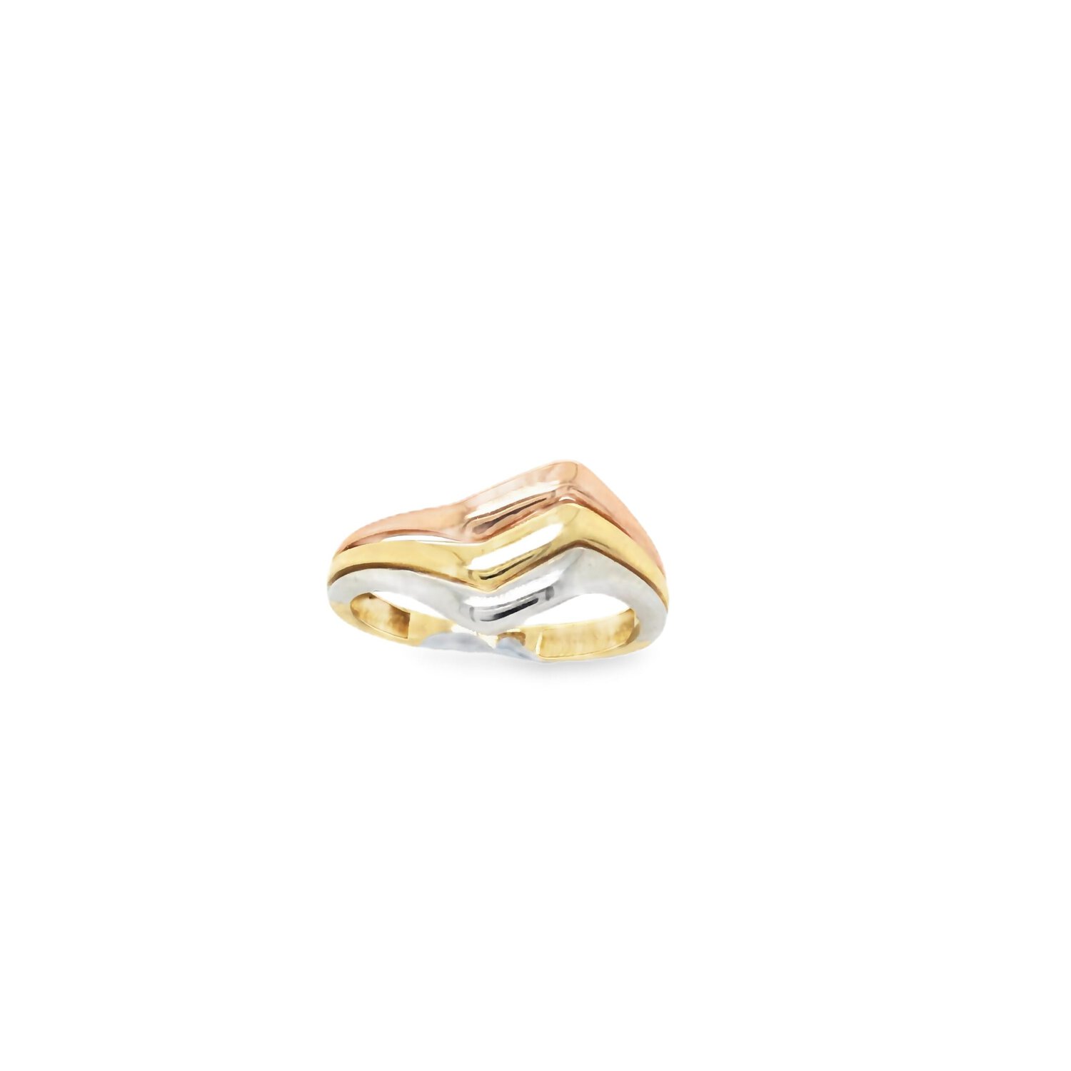 Tir tone V Shape Band Gold_0