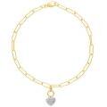 Gold Bracelet with Diamond set Charm_0