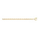 9ct Yellow Gold Belcher Bracelet 21cm_0