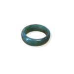 New Zealand Greenstone Wide Band Small Size_0