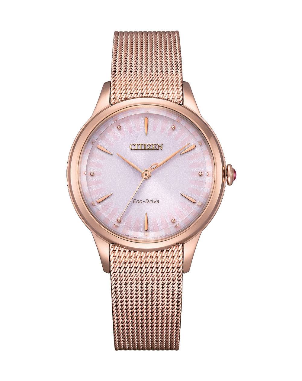 Citizen Ladies Rose Gold and Pink Analgue Watch 50m_0