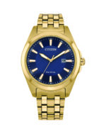 Citizen Gents Gold Analogue Blue Face 100m_0