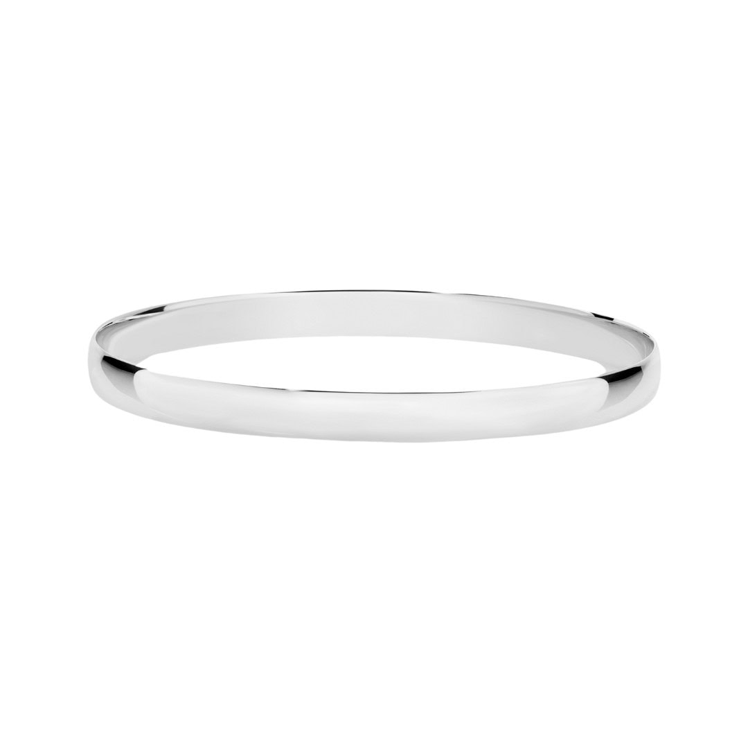 Sterling Silver Comfort Curve Bangle_0