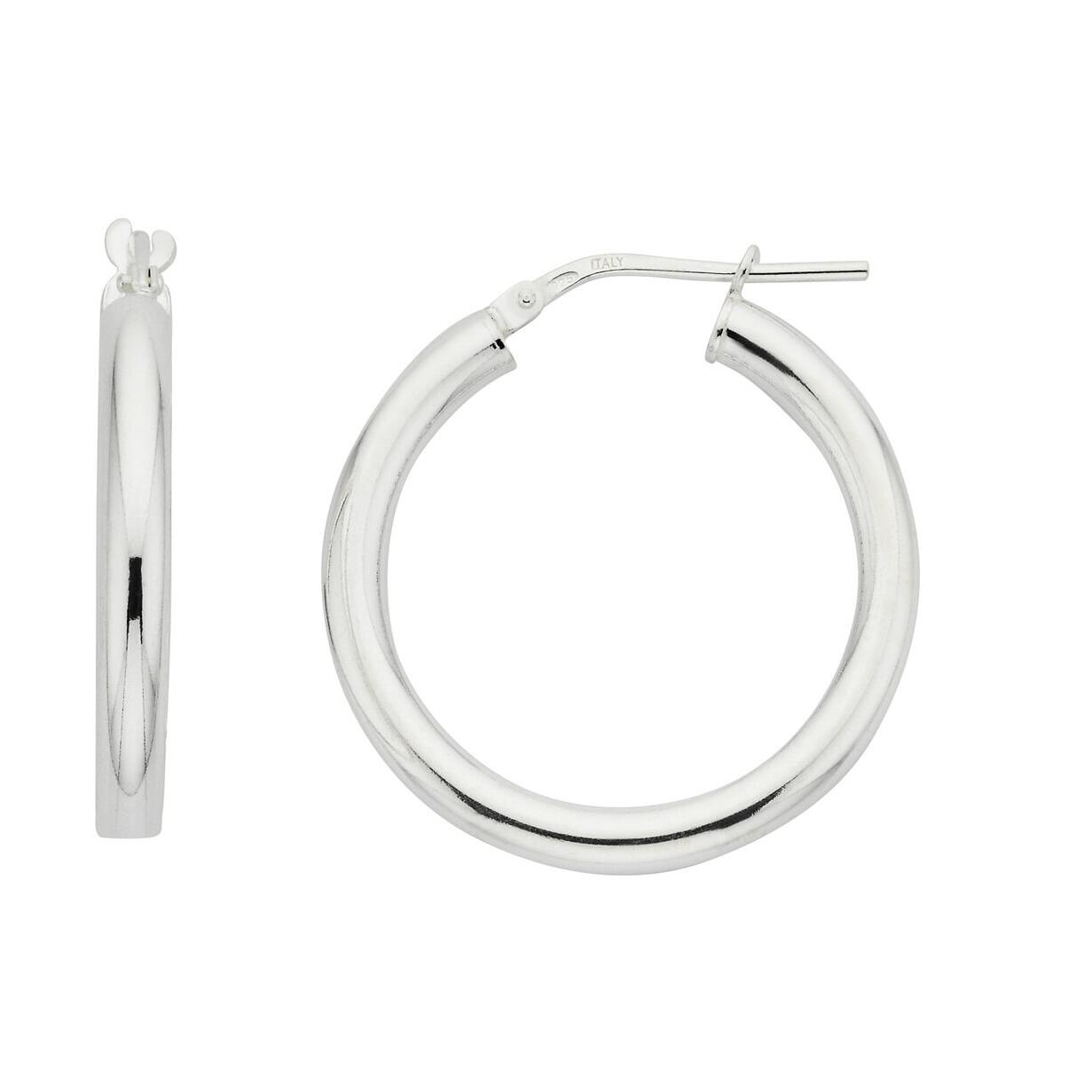 Silver 20mm Hoops_0