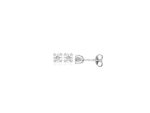 Silver CZ Stud Earrings_0