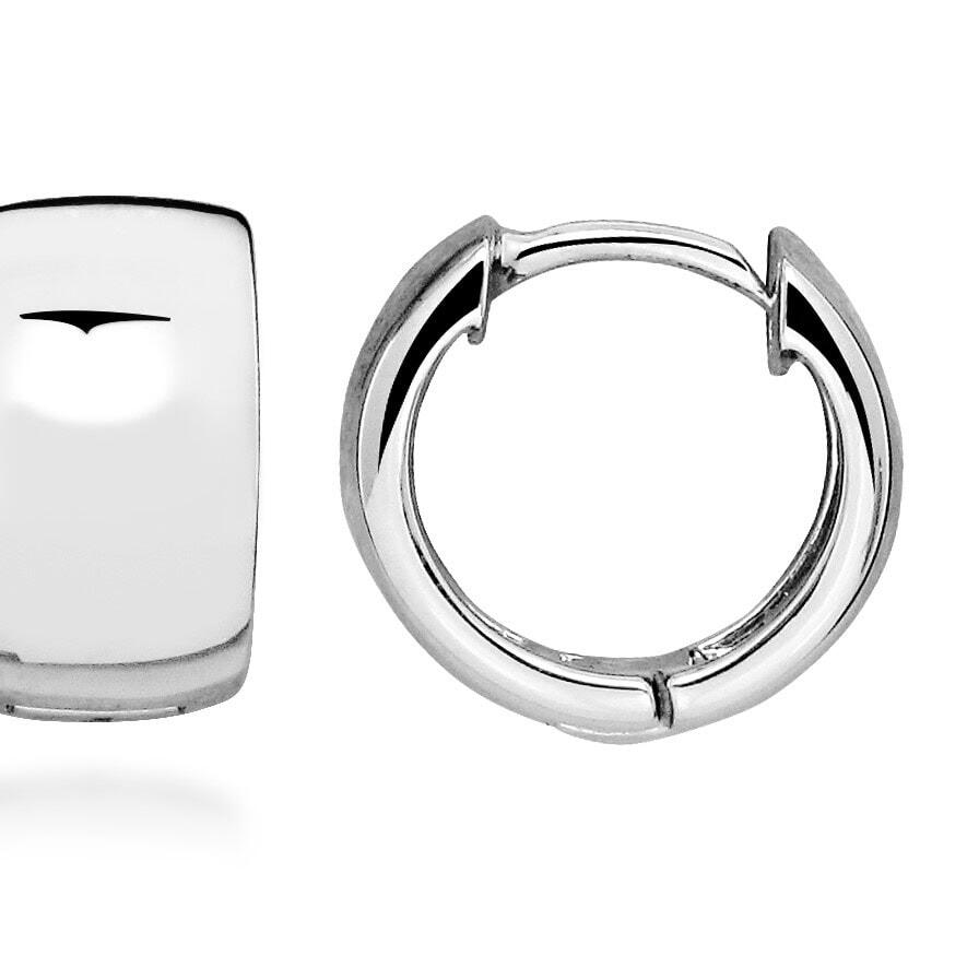 Silver Huggie Earrings_0