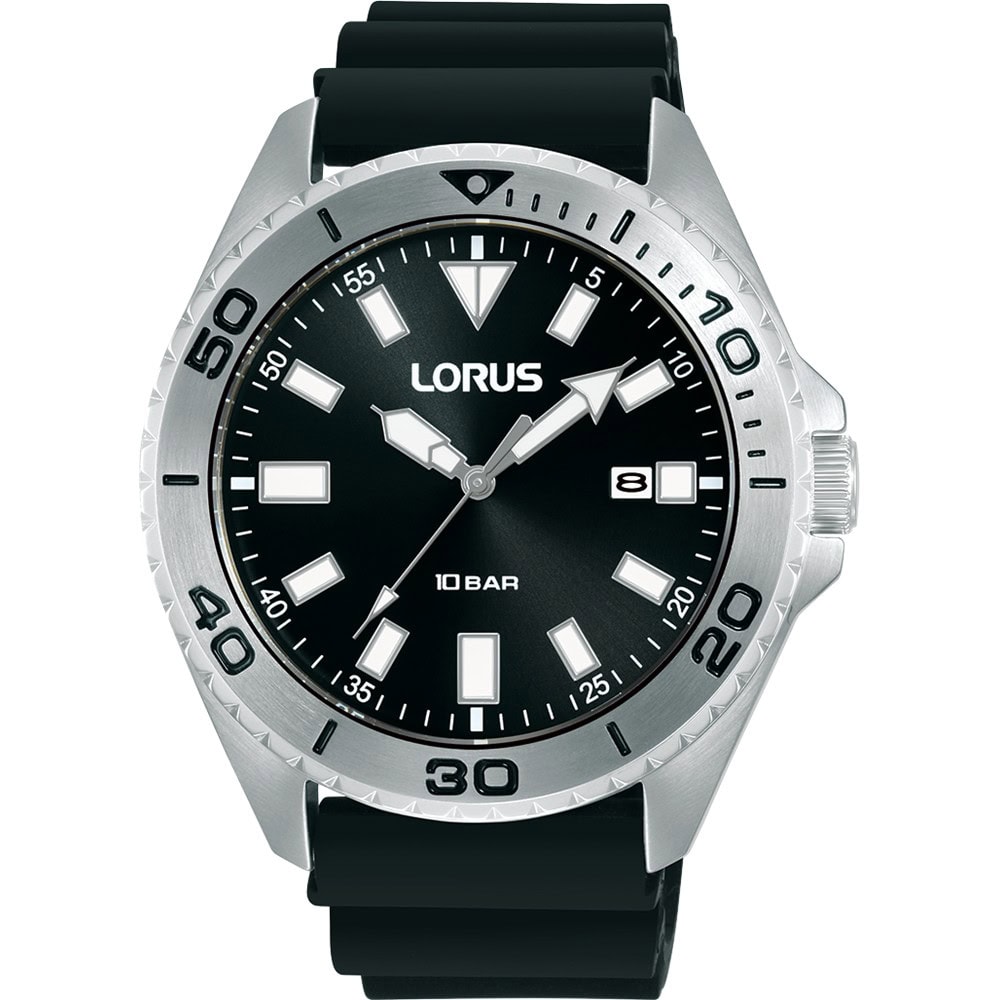 Lorus Gents Silver Analogue Watch 100m_0