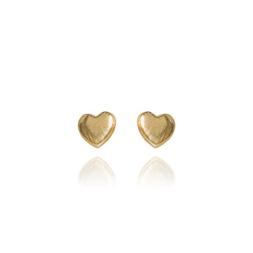 Evolve Gold Plated Mini Heart Studs_0