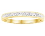 Gold Lab Grown Diamond Band_0