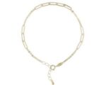 9ct Yellow Gold Alternate Flat Link Bracelet_0