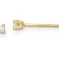 Gold Solitaire Lab Grown Diamond Studs_0