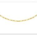 Gold Paper Clip Chain 50cm_0