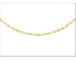 Gold Paper Clip Chain 50cm_0