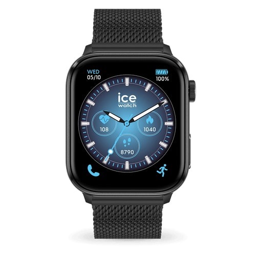 Ice Smart Watch Black with Mesh Strap_0