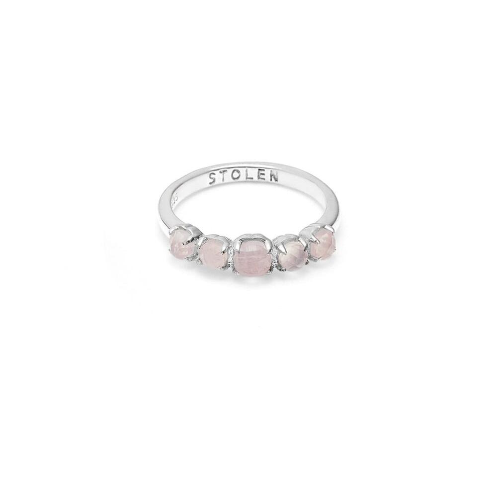 SGC ss Halo Cluster Ring Rose Quartz_0