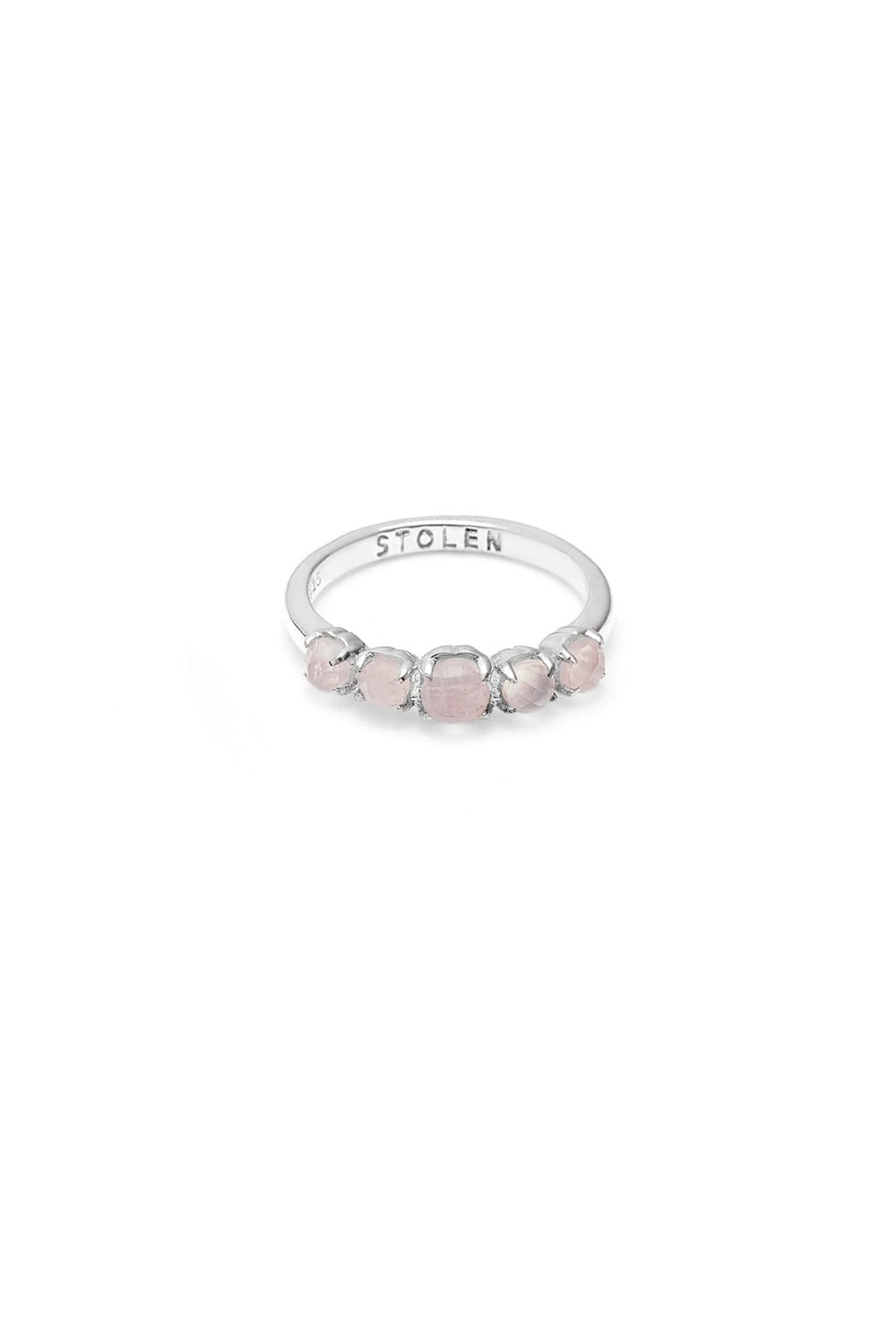 SGC ss Halo Cluster Ring Rose Quartz_0