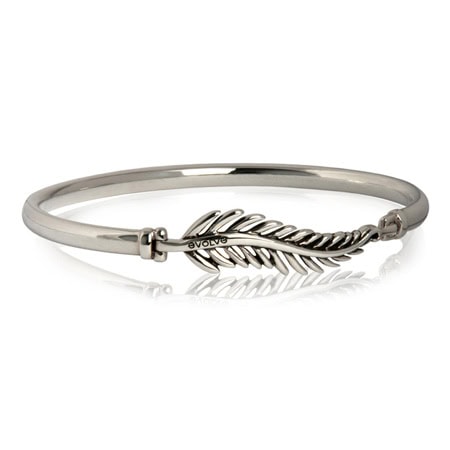 Sterling Silver Forever Fern Bangle_0