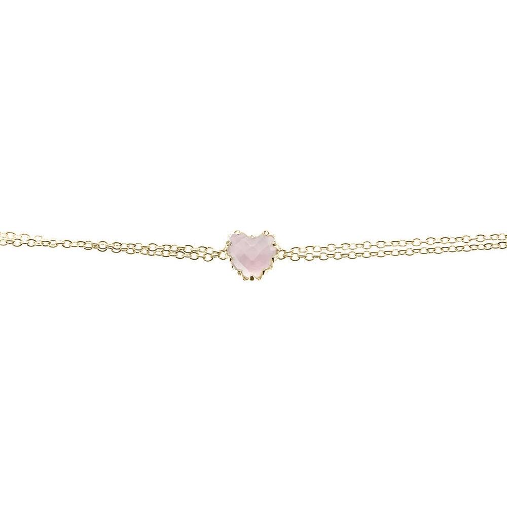 SGC ss/ygp Love claw bracelet rose quartz_0