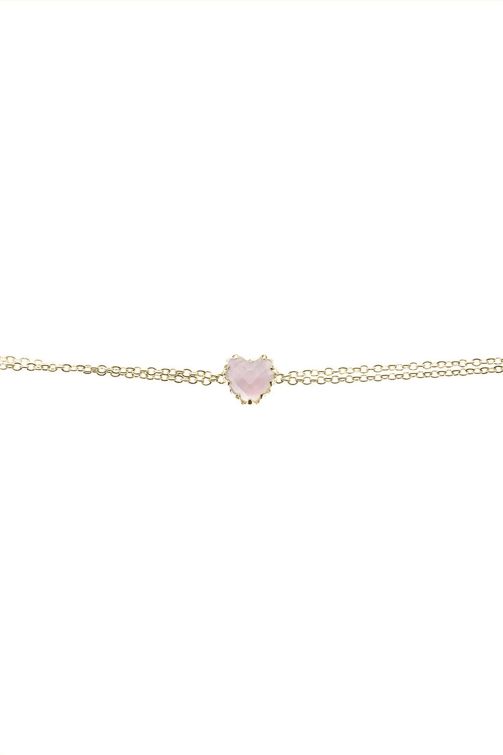 SGC ss/ygp Love claw bracelet rose quartz_0