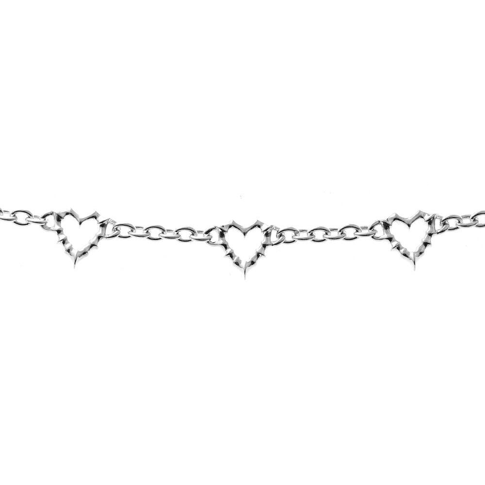 Jagged Heart Bracelet Silver_0