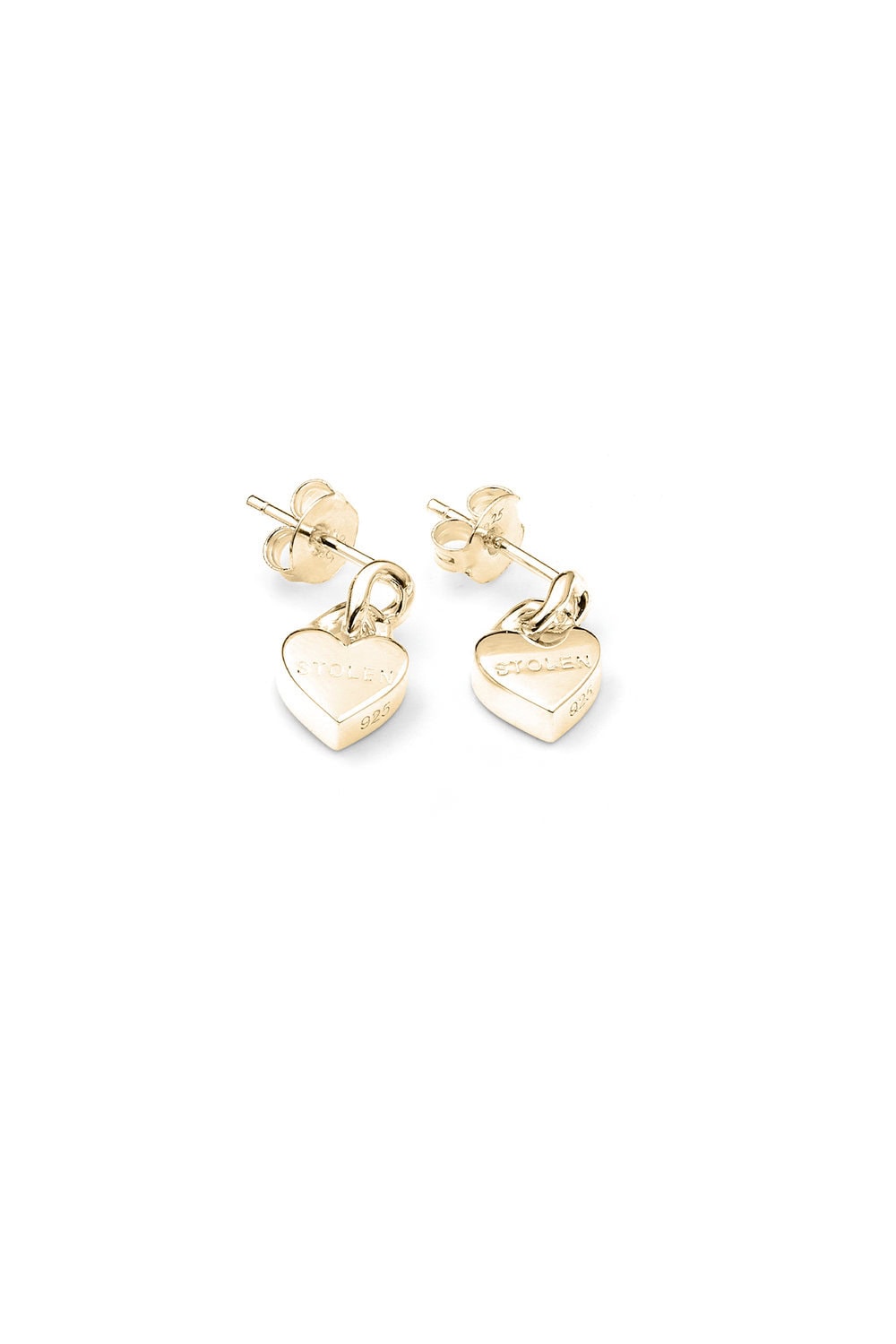 Mini Love Chain Earrings Gold Plated_0