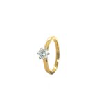 18ct Gold Diamond Solitaire Ring_0